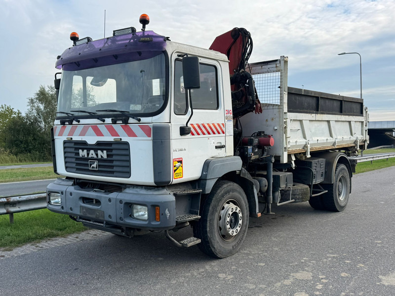MAN 19.310 4x2 Kipper with HMF 1463K2 Crane - Кипер, Камион со кран: слика 1 MAN 19.310 4x2 Kipper with HMF 1463K2 Crane - Кипер, Камион со кран: слика 1