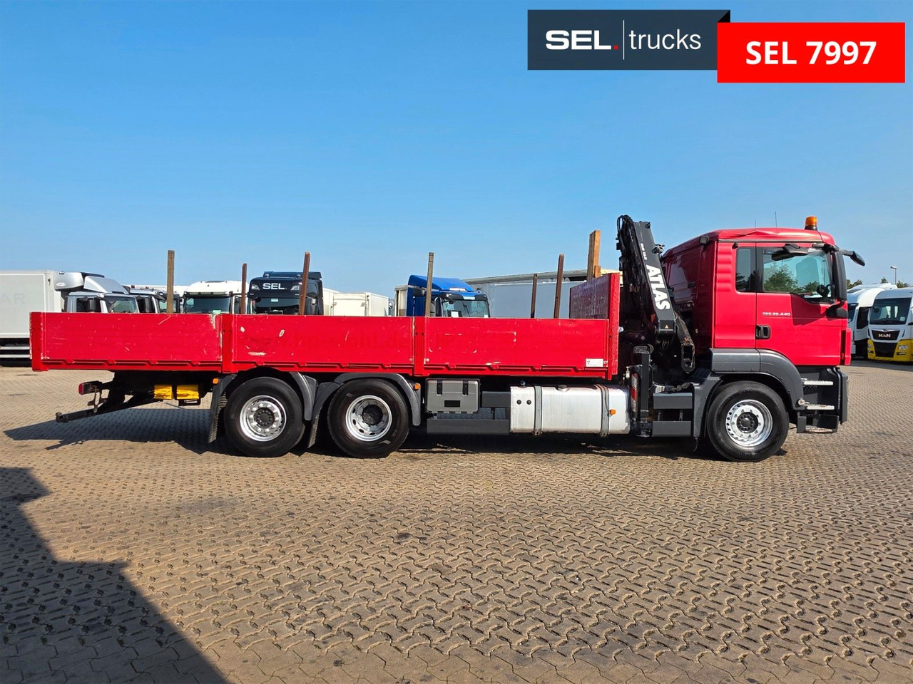 MAN TGS 26.440 6X2-2 BL / Mit Fernbedienung / ATLAS - Камион со кран: слика 4 MAN TGS 26.440 6X2-2 BL / Mit Fernbedienung / ATLAS - Камион со кран: слика 4