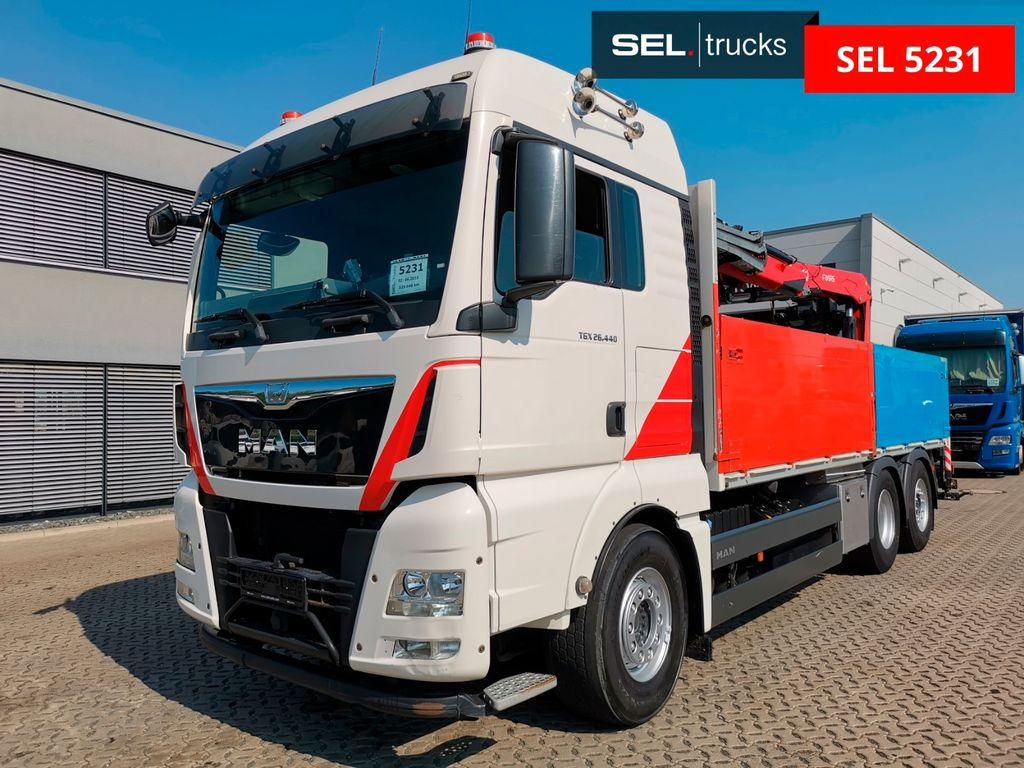 MAN TGX 26.440 6X2-4 BL /Fassi /Lenkachse /Intarder MAN TGX 26.440 6X2-4 BL /Fassi /Lenkachse /Intarder - Камион со кран: слика 1 MAN TGX 26.440 6X2-4 BL /Fassi /Lenkachse /Intarder MAN TGX 26.440 6X2-4 BL /Fassi /Lenkachse /Intarder - Камион со кран: слика 1