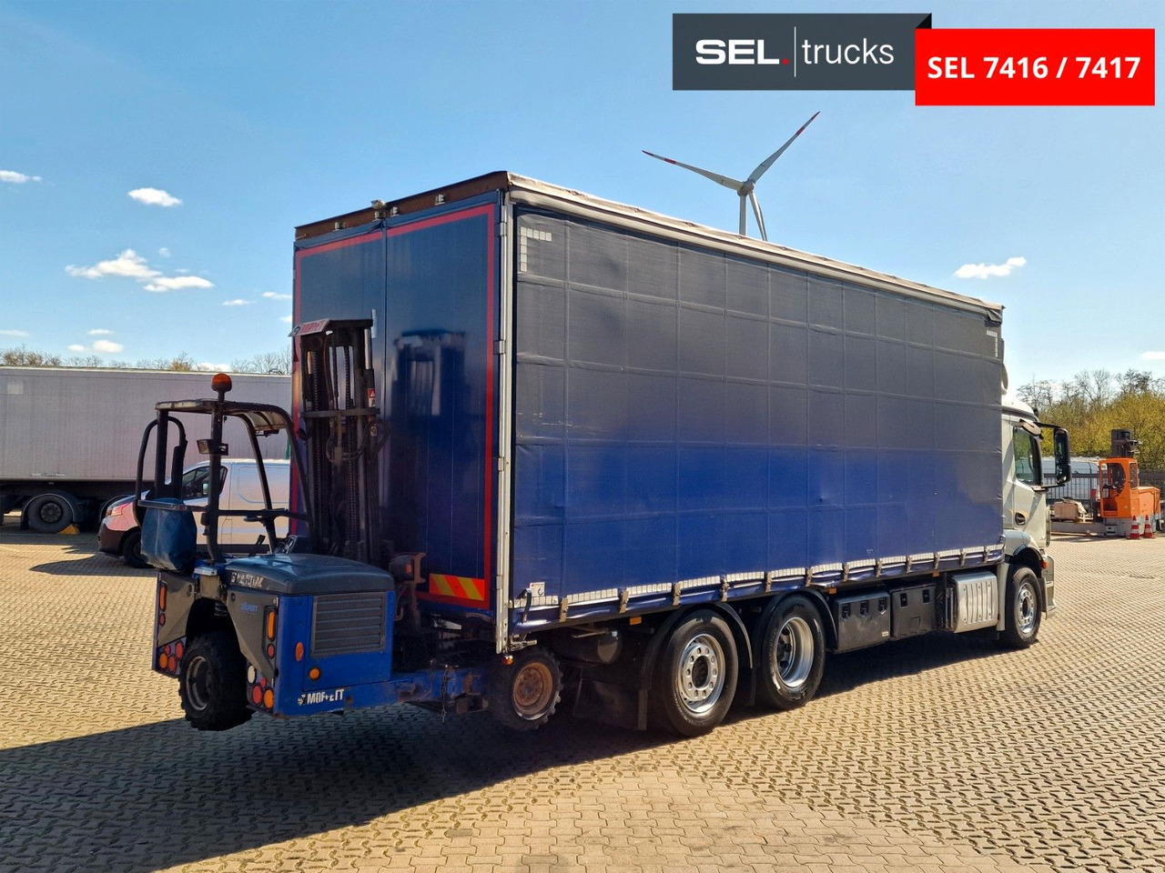 Mercedes-Benz Antos 2543 /Retarder / mit Stapler / Lenkachse - Камион со церада: слика 5 Mercedes-Benz Antos 2543 /Retarder / mit Stapler / Lenkachse - Камион со церада: слика 5