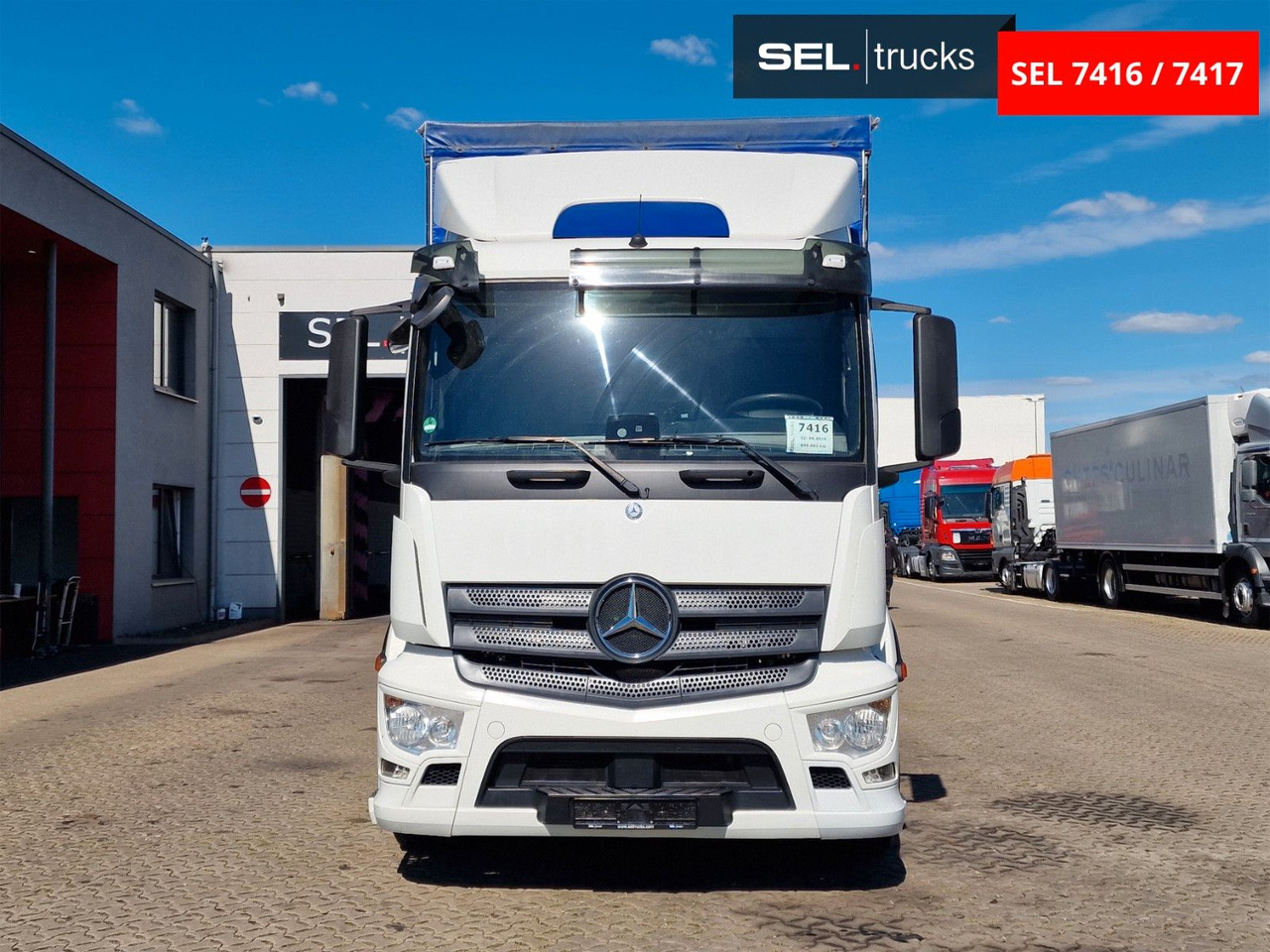 Mercedes-Benz Antos 2543 /Retarder / mit Stapler / Lenkachse - Камион со церада: слика 2 Mercedes-Benz Antos 2543 /Retarder / mit Stapler / Lenkachse - Камион со церада: слика 2