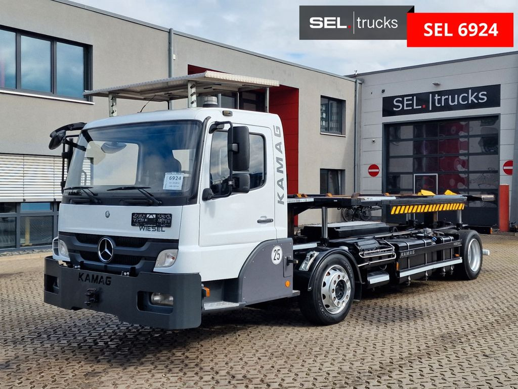 Mercedes-Benz KAMAG WBH 25 / Wiesel Umsetzer Sattelplatte - Транспортер на контејнер/ Камион со променливо тело: слика 1 Mercedes-Benz KAMAG WBH 25 / Wiesel Umsetzer Sattelplatte - Транспортер на контејнер/ Камион со променливо тело: слика 1