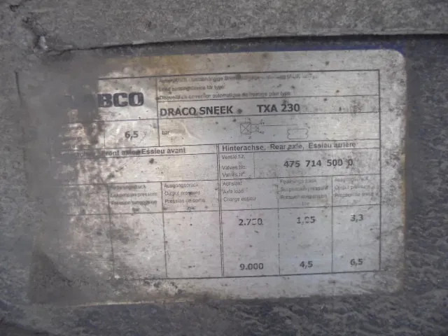 Полуприколка со церада DRACO TXA 230 NL TRAILER: слика 6