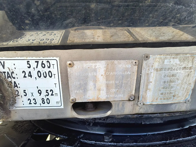 Приколка цистерна за транспорт на млеко ETA 16500L INSULATED INOX TANK - 1 COMP: слика 17