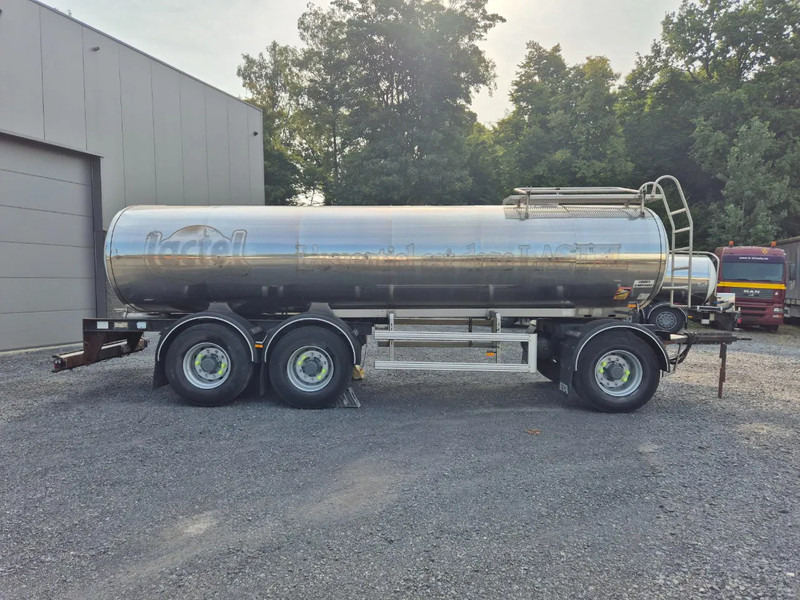 Приколка цистерна за транспорт на млеко ETA INSULATED INOX TANK 16500L - 1 COMP: слика 6