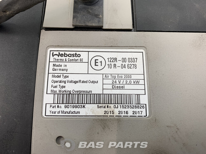 Webasto FH4 AirTop Evo 2000 Standkachel 84025006 - Греење/ Вентилација за Камион: слика 3 Webasto FH4 AirTop Evo 2000 Standkachel 84025006 - Греење/ Вентилација за Камион: слика 3