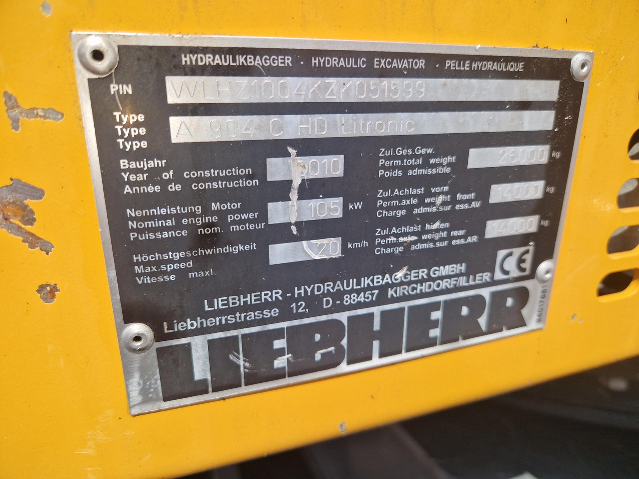 Справувач со отпад/ Индустрија LIEBHERR A904C (2010): слика 6 Справувач со отпад/ Индустрија LIEBHERR A904C (2010): слика 6