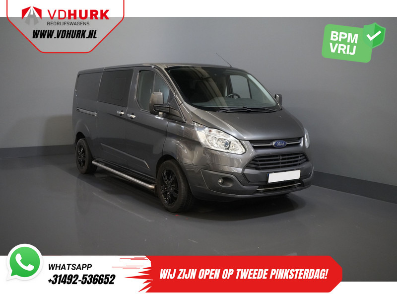 Ford Transit Custom 2.0 TDCI 170 pk E6 Aut. L2 Limited DC Dubbel Cabine BPM VRIJ 2x Schuifdeur/ Stoelverw./ Navi/ Cruise/ Camera/ PDC/ Trekhaak - Мало комбе, Комби со двојна кабина: слика 1 Ford Transit Custom 2.0 TDCI 170 pk E6 Aut. L2 Limited DC Dubbel Cabine BPM VRIJ 2x Schuifdeur/ Stoelverw./ Navi/ Cruise/ Camera/ PDC/ Trekhaak - Мало комбе, Комби со двојна кабина: слика 1
