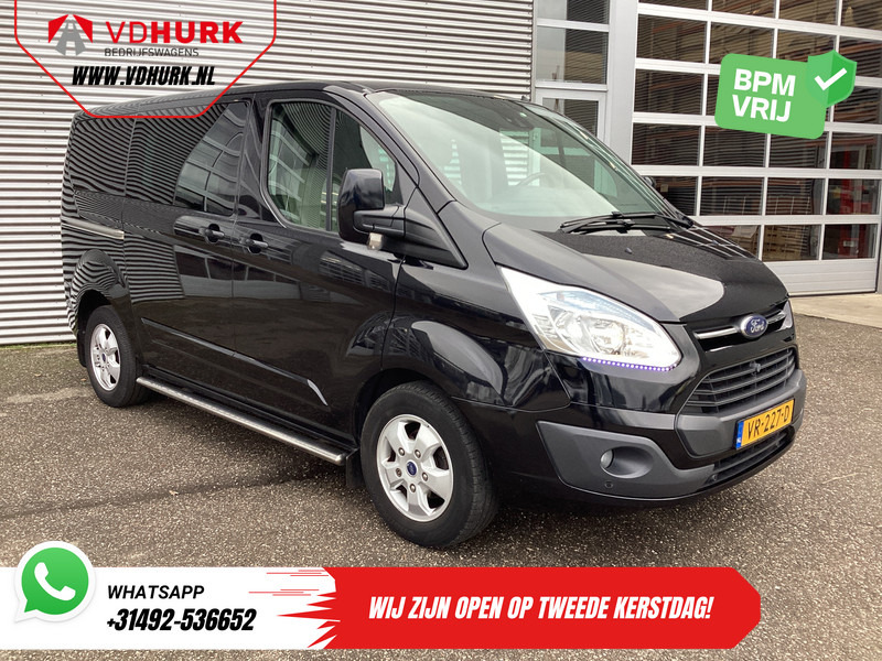Мало комбе, Комби со двојна кабина Ford Transit Custom 2.2 TDCI 155 pk Limited DC Dubbel Cabine 2xSchuifdeur/ Elek. Stoel/ Leder/ Stoelverw./ Sidebars/ Airco/ Navi/ Cruise/ Camera/ PD: слика 1