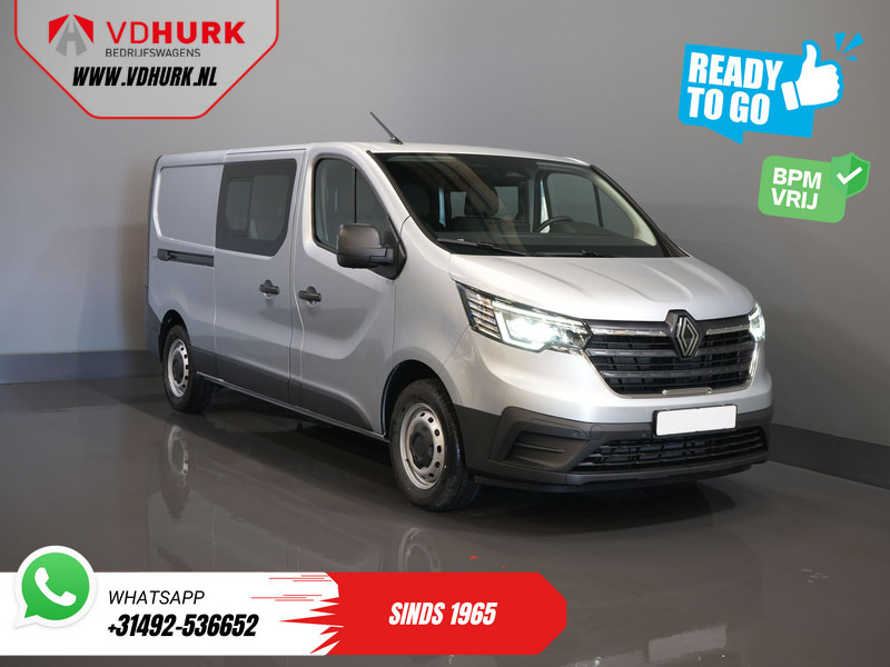 Renault Trafic 2.0 dCi 130 pk L2 BPM VRIJ! DC Dubbel Cabine LED/ 2xSchuifdeur/ Navi/ Carplay/ Camera/ PDC/ Cruise - Мало комбе, Комби со двојна кабина: слика 1 Renault Trafic 2.0 dCi 130 pk L2 BPM VRIJ! DC Dubbel Cabine LED/ 2xSchuifdeur/ Navi/ Carplay/ Camera/ PDC/ Cruise - Мало комбе, Комби со двојна кабина: слика 1