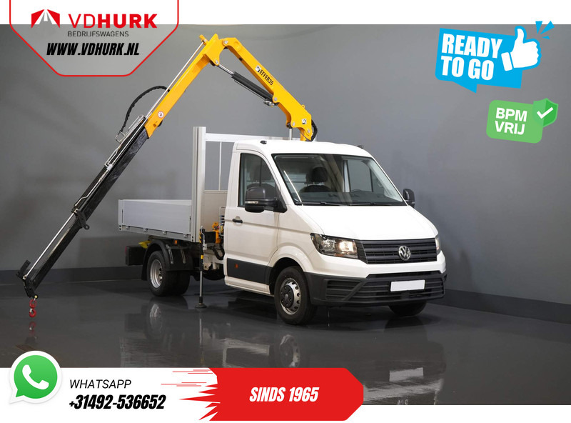 Volkswagen Crafter 50 165 pk Effer 352S Kraan/ Crane/ Kran/ Autokran/ PTO/ Open laadbak/ Dubbel Lucht - Пикап: слика 1 Volkswagen Crafter 50 165 pk Effer 352S Kraan/ Crane/ Kran/ Autokran/ PTO/ Open laadbak/ Dubbel Lucht - Пикап: слика 1