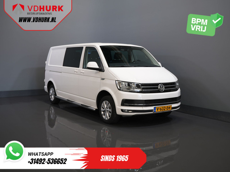 Volkswagen Transporter T6 2.0 TDI 150 pk DSG Aut. L2 Highline E6 DC Dubbel Cabine BPM VRIJ! Carplay/ Alarm/ Leder/ Cruise/ PDC/ Sidebars/ Trekhaak/ LMV - Мало комбе, Комби со двојна кабина: слика 1 Volkswagen Transporter T6 2.0 TDI 150 pk DSG Aut. L2 Highline E6 DC Dubbel Cabine BPM VRIJ! Carplay/ Alarm/ Leder/ Cruise/ PDC/ Sidebars/ Trekhaak/ LMV - Мало комбе, Комби со двојна кабина: слика 1