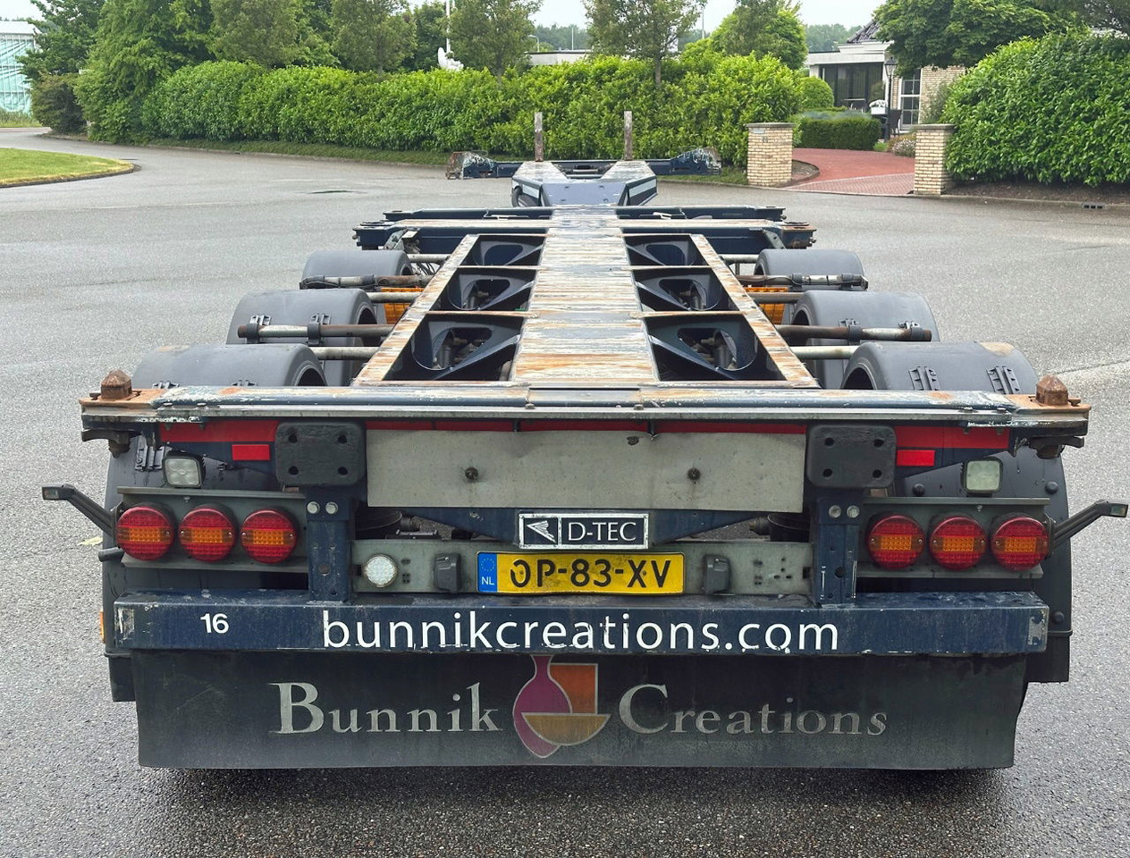 D-TEC Flexitrailer Multi Liftaxle Drumbrakes TOP Condition NL Trailer 2 Pieces - Транспортер на контејнер/ Полуприколка со променливо тело: слика 4 D-TEC Flexitrailer Multi Liftaxle Drumbrakes TOP Condition NL Trailer 2 Pieces - Транспортер на контејнер/ Полуприколка со променливо тело: слика 4
