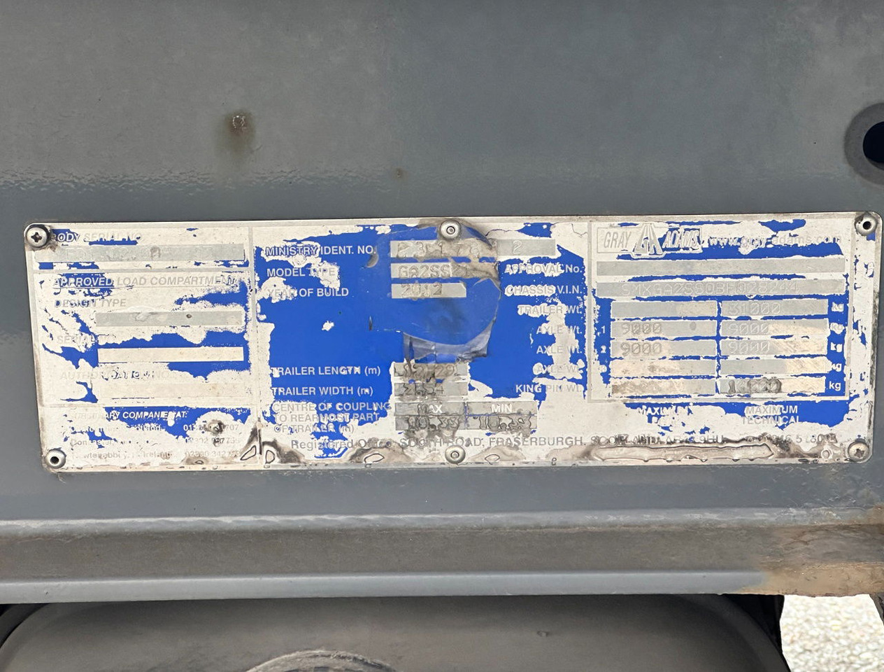 Полуприколка ладилник Gray and Adams City Trailer Carrier Vector 1850 MT TRI-Temp Tail Lift Side Door Steering Axle 3 Pieces Available: слика 24