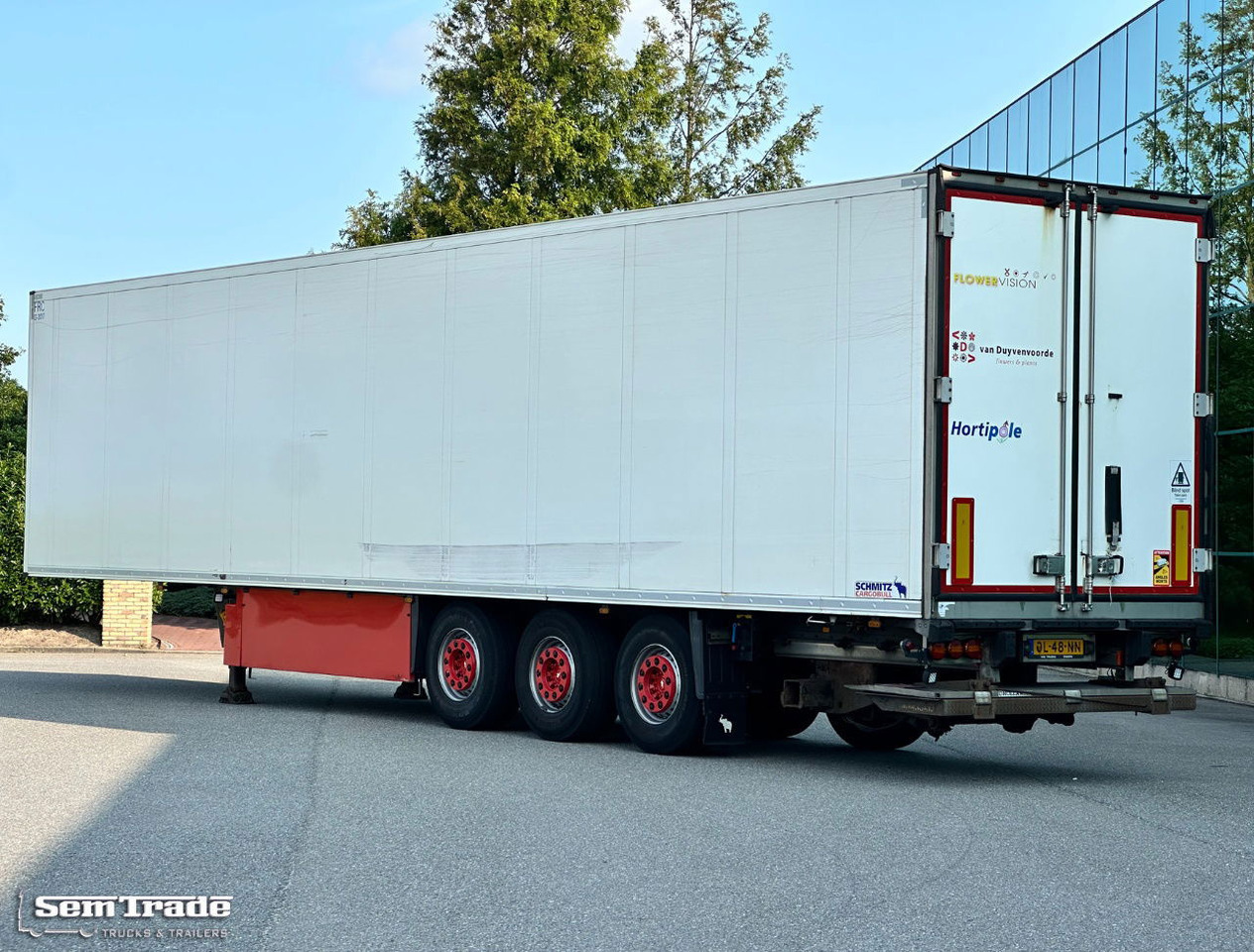 Schmitz Cargobull SKO24 Carrier Vector 1850 2X Lift Axle Flowerwide 270 CM High Holland Trailer - Полуприколка ладилник: слика 3 Schmitz Cargobull SKO24 Carrier Vector 1850 2X Lift Axle Flowerwide 270 CM High Holland Trailer - Полуприколка ладилник: слика 3