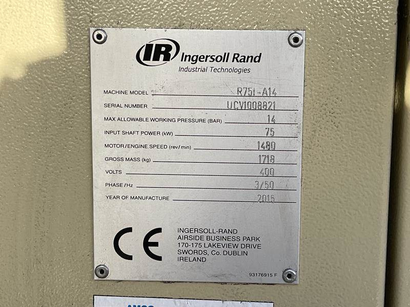 Ingersoll Rand R 75I - A14 - Компресор за воздух: слика 3 Ingersoll Rand R 75I - A14 - Компресор за воздух: слика 3