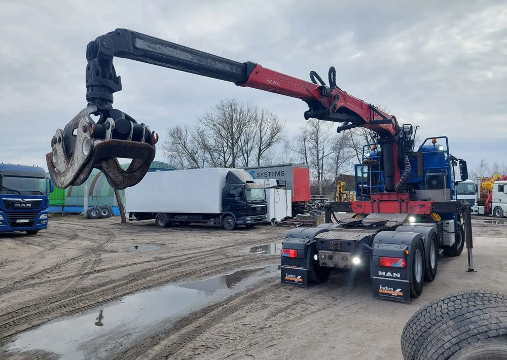 MAN TGS 26-480 6x4 do drewna PALFINGER Epsilon S 270L83 - Камион влекач: слика 1 MAN TGS 26-480 6x4 do drewna PALFINGER Epsilon S 270L83 - Камион влекач: слика 1