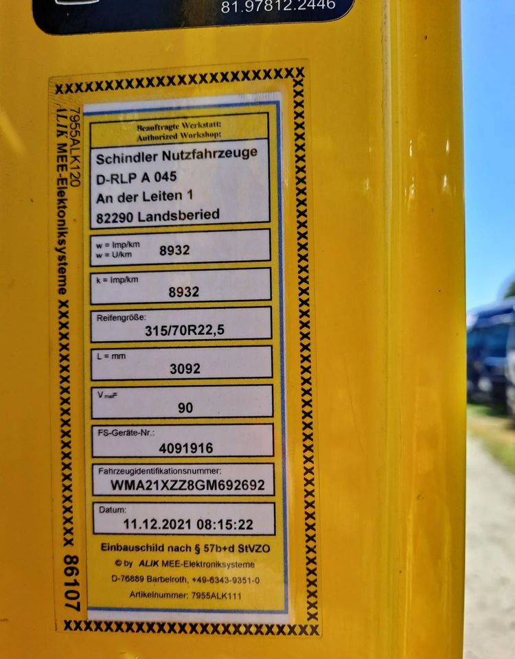 Камион со кабинска шасија MAN TGX 26.480 6X2 3 osie: слика 20