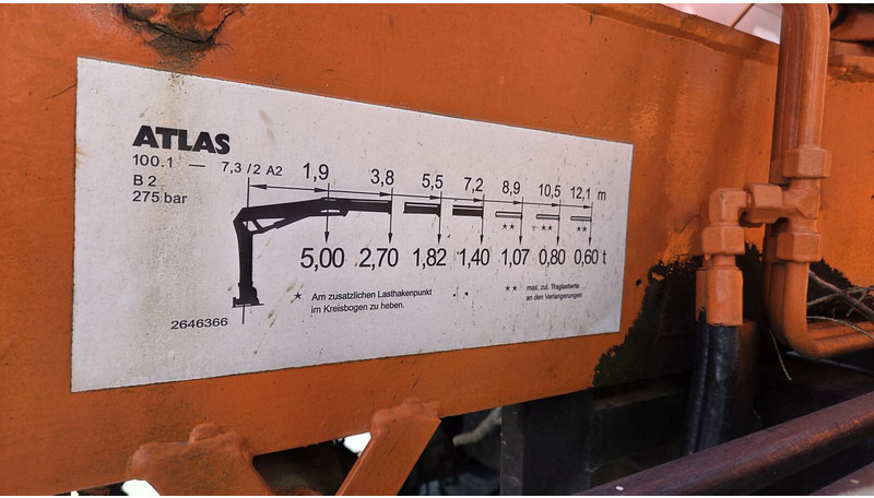 Mercedes-Benz UNIMOG 427.11 +12m! - Кипер, Камион со кран: слика 5 Mercedes-Benz UNIMOG 427.11 +12m! - Кипер, Камион со кран: слика 5