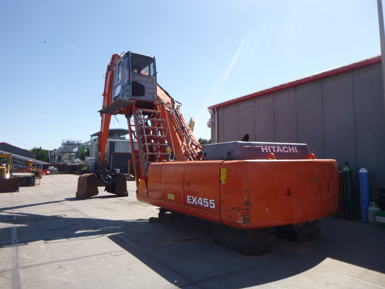 FIAT-HITACHI EX455 Stationary dock/ship material handler - Справувач со отпад/ Индустрија: слика 3 FIAT-HITACHI EX455 Stationary dock/ship material handler - Справувач со отпад/ Индустрија: слика 3