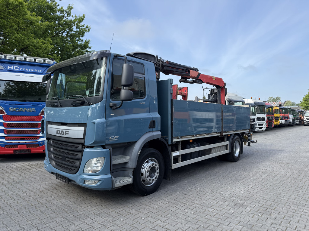 Daf CF320 Palfinger PK12001L Baustoffkran - Камион со кран, Камион со платформа: слика 1 Daf CF320 Palfinger PK12001L Baustoffkran - Камион со кран, Камион со платформа: слика 1