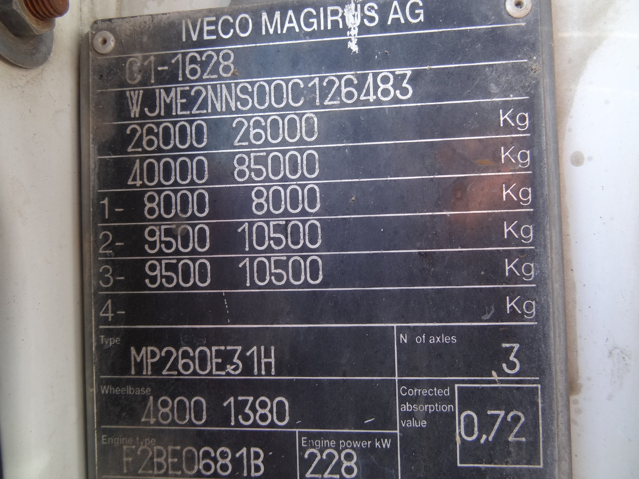 Iveco EuroTrakker 260E31 6X4 Palfinger 36002 - Камион со платформа, Камион со кран: слика 3 Iveco EuroTrakker 260E31 6X4 Palfinger 36002 - Камион со платформа, Камион со кран: слика 3