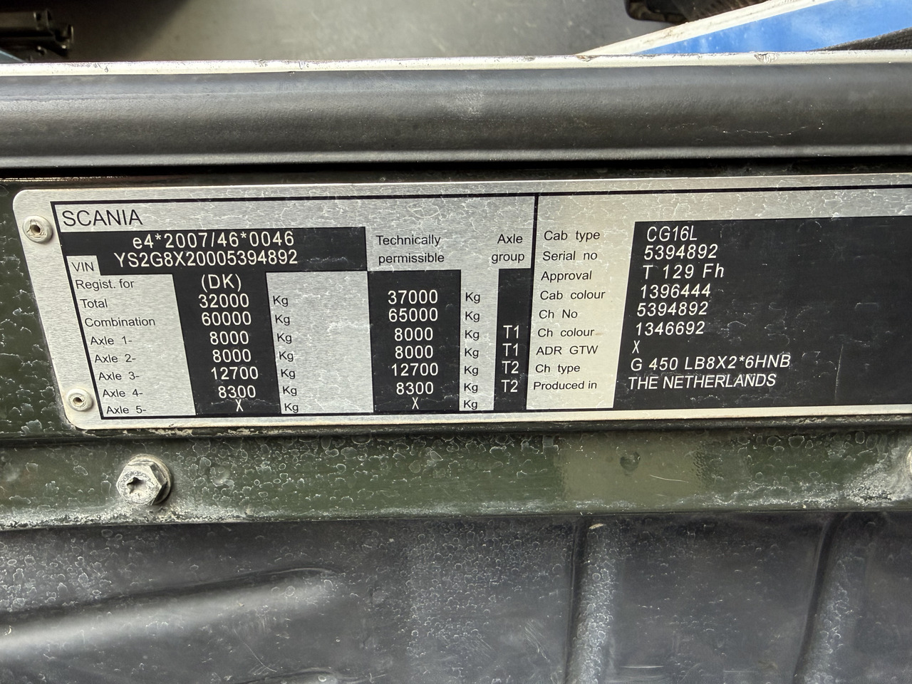 Scania G450 8X2*6 Kipper Kran HMF 2620 K5 - Кипер, Камион со кран: слика 5 Scania G450 8X2*6 Kipper Kran HMF 2620 K5 - Кипер, Камион со кран: слика 5