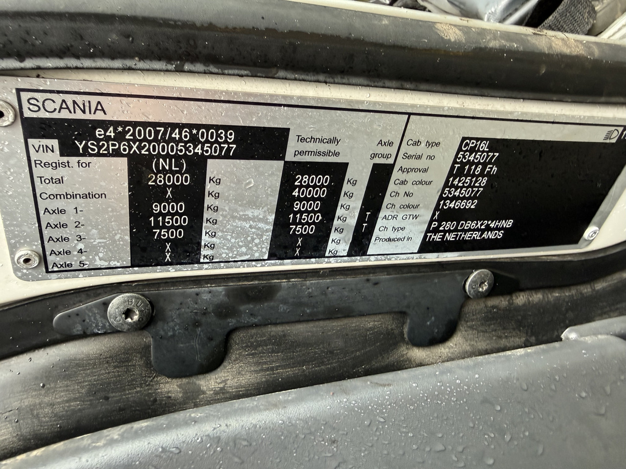 Scania P280 6X2*4 - Камион со кабинска шасија: слика 3 Scania P280 6X2*4 - Камион со кабинска шасија: слика 3