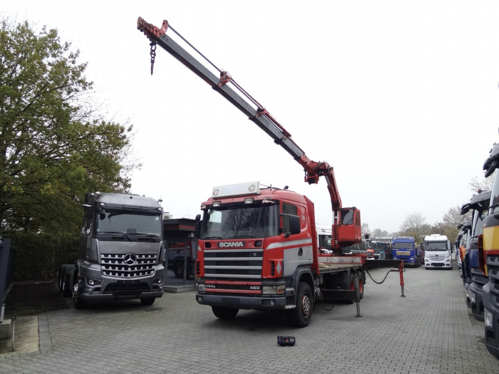 Камион со кран, Камион со платформа Scania R144 460 6X4 Fassi 360 bis 25 Meter: слика 13