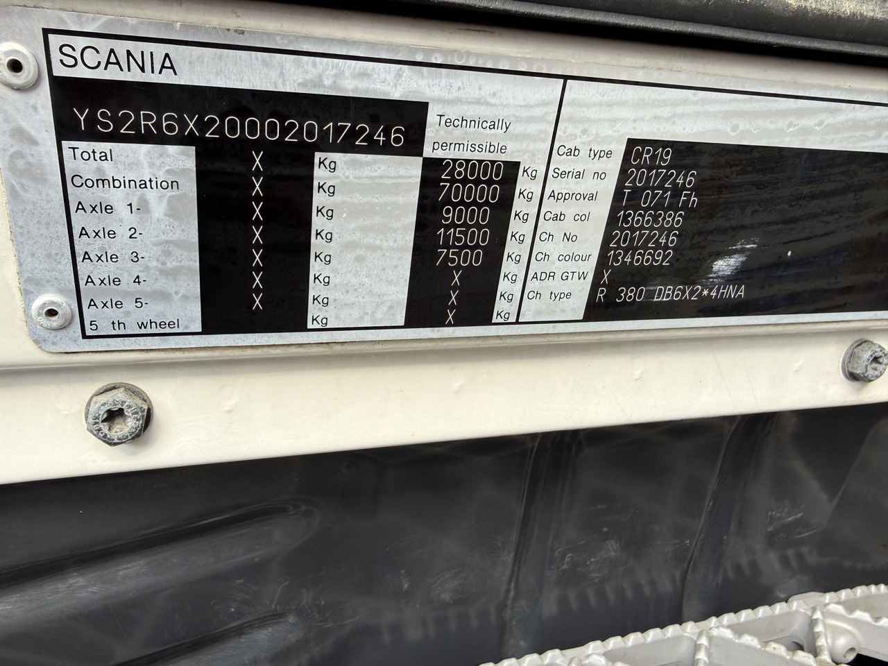 Scania R380 6X2*4 Kipper mit Kran HIAB 220 - Кипер, Камион со кран: слика 5 Scania R380 6X2*4 Kipper mit Kran HIAB 220 - Кипер, Камион со кран: слика 5