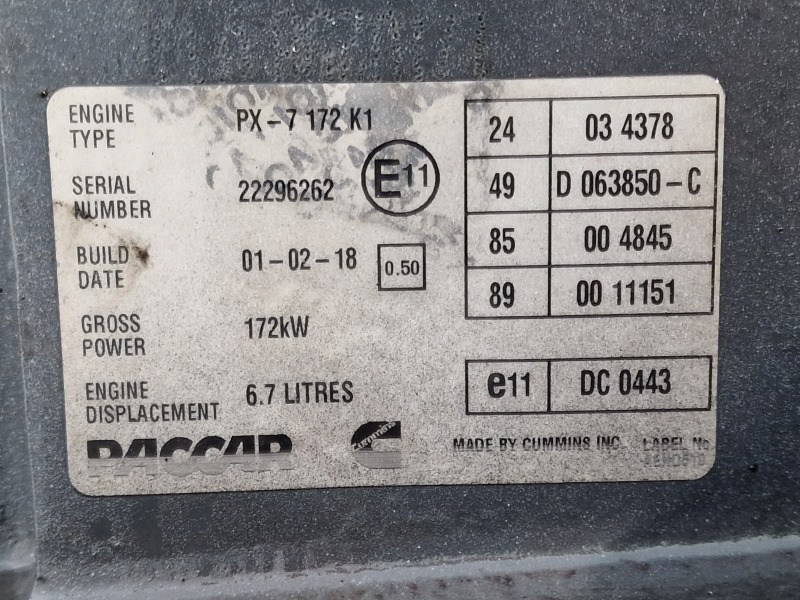 Мотор за Камион DAF PX-7 172 K1 Engine (Truck): слика 11