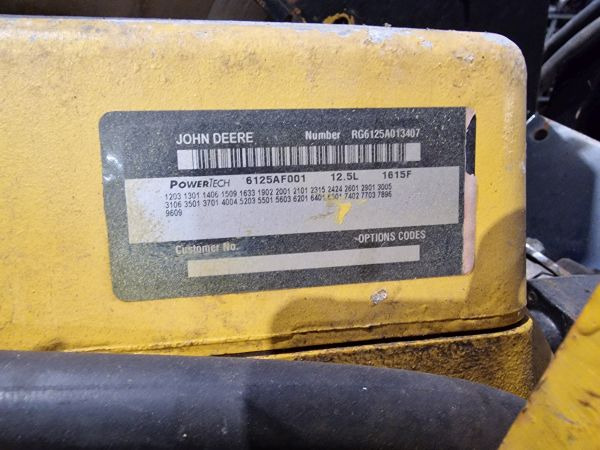 John Deere 6125AF001 Engine (Industrial) - Мотор за Индустриска опрема: слика 2 John Deere 6125AF001 Engine (Industrial) - Мотор за Индустриска опрема: слика 2