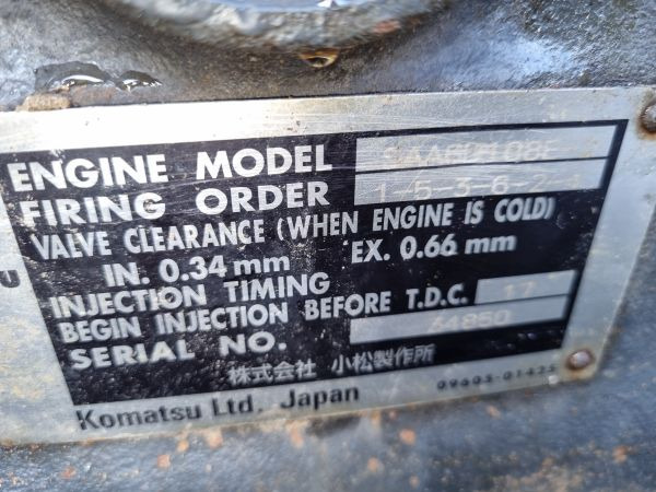 Komatsu SAA6D108E PC300-6 Engine (Plant) - Мотор за Градежна машина: слика 2 Komatsu SAA6D108E PC300-6 Engine (Plant) - Мотор за Градежна машина: слика 2