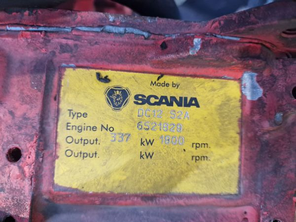 Scania DC12 52A Engine (Industrial) - Мотор за Индустриска опрема: слика 2 Scania DC12 52A Engine (Industrial) - Мотор за Индустриска опрема: слика 2