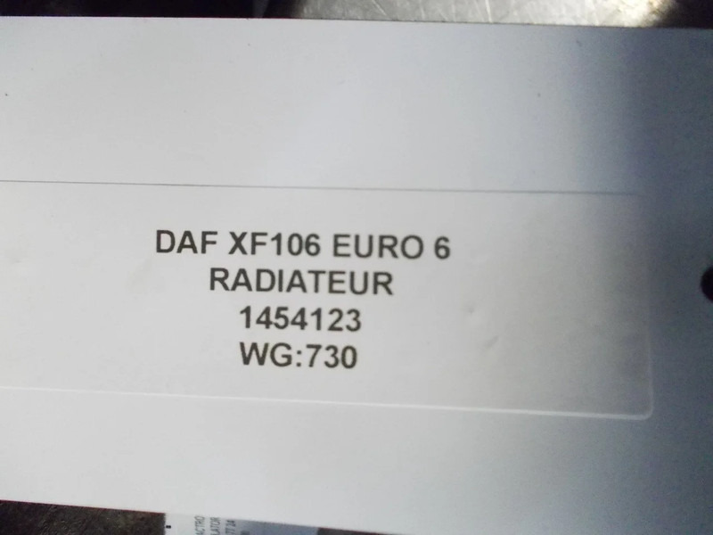 DAF XF106 1454123 RADIATEUR EURO 6 - Дел за клима уреди за Камион: слика 3 DAF XF106 1454123 RADIATEUR EURO 6 - Дел за клима уреди за Камион: слика 3