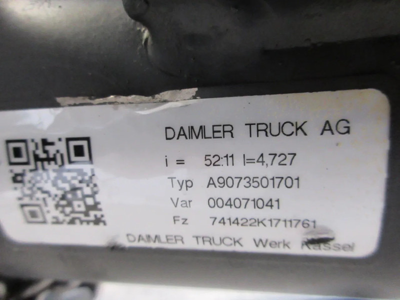 Mercedes-Benz A 003 350 04 00 A 907 350 17 01 / D74142 VAR 004071041 // 52:11=4,727 - Задна оска за Комбе: слика 5 Mercedes-Benz A 003 350 04 00 A 907 350 17 01 / D74142 VAR 004071041 // 52:11=4,727 - Задна оска за Комбе: слика 5