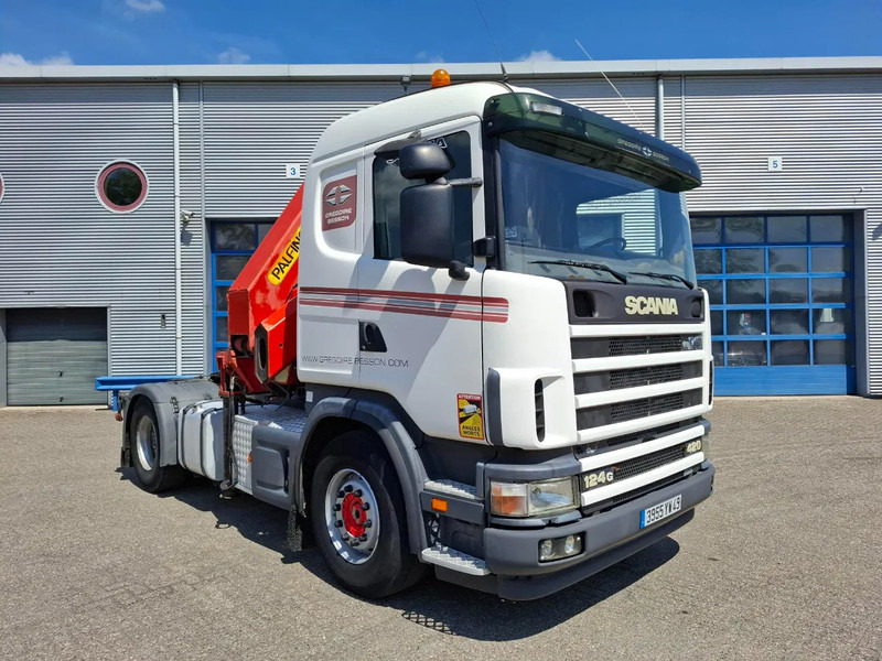 Scania 124G-420 / RETARDER / PALFINGER PK32080 / DOUBLE TANK / AIRCO / GOOD CONDITION / MANUAL / EURO-3 / 2004 - Камион со кран: слика 4 Scania 124G-420 / RETARDER / PALFINGER PK32080 / DOUBLE TANK / AIRCO / GOOD CONDITION / MANUAL / EURO-3 / 2004 - Камион со кран: слика 4