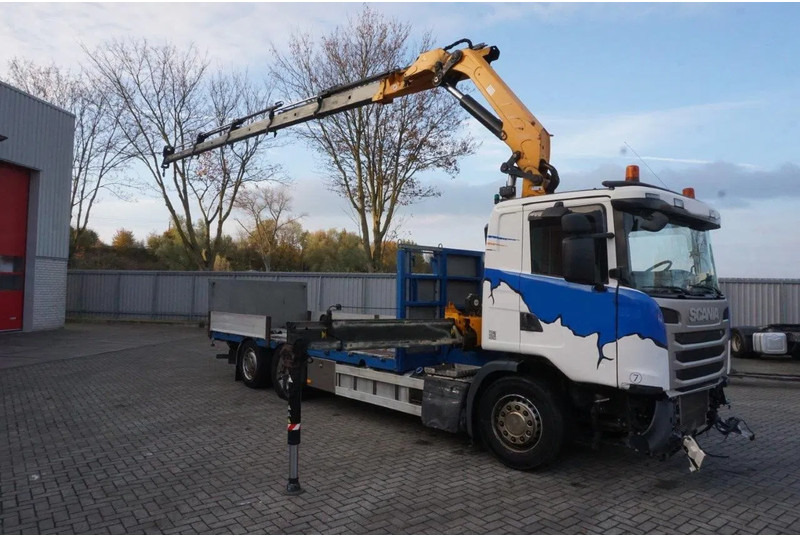 Scania G490 / ENGINE RUNNING / RETARDER / EFFER 255-5S CRANE REMOTE / PLATFORM / FULL-AIR / AUTOMATIC / EURO-6 / 2014 - Камион со кран: слика 3 Scania G490 / ENGINE RUNNING / RETARDER / EFFER 255-5S CRANE REMOTE / PLATFORM / FULL-AIR / AUTOMATIC / EURO-6 / 2014 - Камион со кран: слика 3