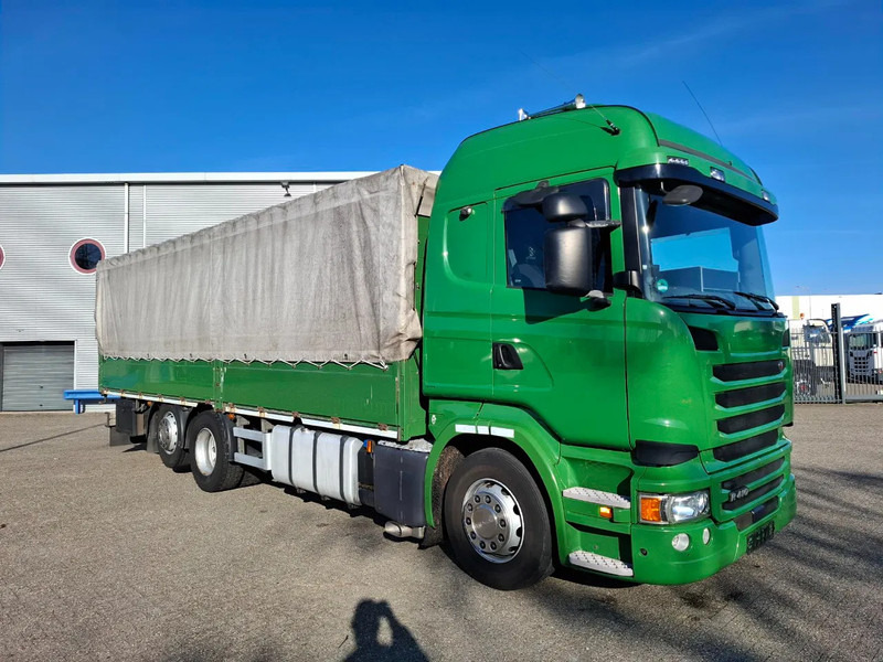 Scania R410 / GERMAN TRUCK / RETARDER / LIFT+LENKACHSE / SLIDING ROOF / SMART TACHO / PARK AIRCO / NAVI / LWDS / AUTOMATIC / EURO-6 / 2 - Камион со церада: слика 2 Scania R410 / GERMAN TRUCK / RETARDER / LIFT+LENKACHSE / SLIDING ROOF / SMART TACHO / PARK AIRCO / NAVI / LWDS / AUTOMATIC / EURO-6 / 2 - Камион со церада: слика 2