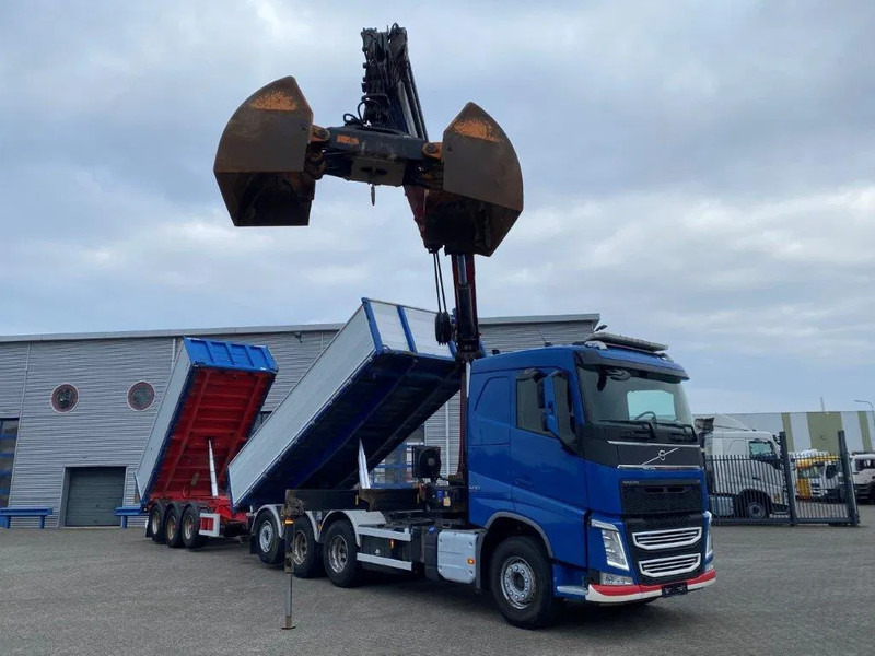 Volvo FH4-500 / HMF 3220K-RC / REMOTE / ROTATOR / 3SIDE TIPPER / DYNAMIC STEERING / ONLY:302623 KM / AUTOMATIC / EURO-6 / 2017 - Камион со кран: слика 3 Volvo FH4-500 / HMF 3220K-RC / REMOTE / ROTATOR / 3SIDE TIPPER / DYNAMIC STEERING / ONLY:302623 KM / AUTOMATIC / EURO-6 / 2017 - Камион со кран: слика 3