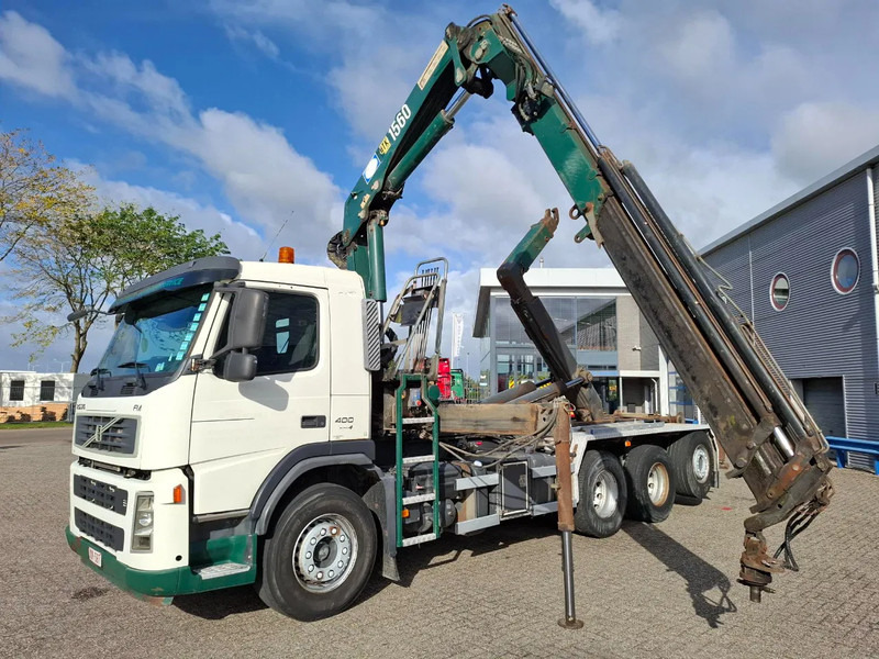 Volvo FM13-400 / 8X4 / AJK HOOK 25TON / CRANE HMF 1560 K3 / ROTATOR / LIFT+LENKACHSE / AIRCO / MANUAL / EURO-4 / 2007 - Камион со кран: слика 1 Volvo FM13-400 / 8X4 / AJK HOOK 25TON / CRANE HMF 1560 K3 / ROTATOR / LIFT+LENKACHSE / AIRCO / MANUAL / EURO-4 / 2007 - Камион со кран: слика 1