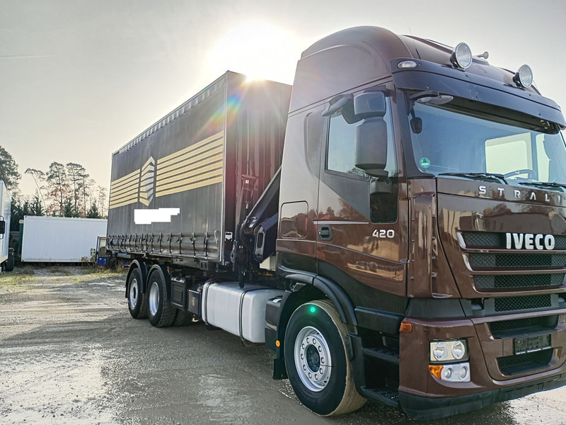 Iveco AS260S42Y/FS CM BDF HIAB 144E-4 HIDUO 12,7 m - Камион со церада, Камион со кран: слика 3 Iveco AS260S42Y/FS CM BDF HIAB 144E-4 HIDUO 12,7 m - Камион со церада, Камион со кран: слика 3