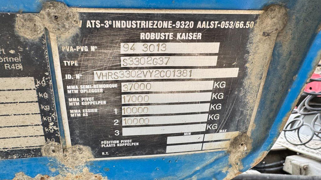 Кипер полуприколка Kaiser Robuste 2 axle tipper trailer - hydr. back: слика 16 Кипер полуприколка Kaiser Robuste 2 axle tipper trailer - hydr. back: слика 16