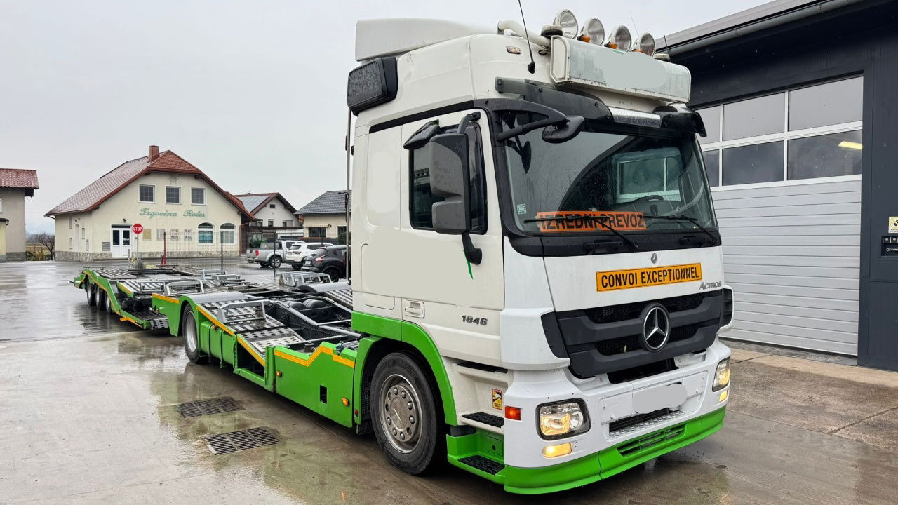 Mercedes-Benz Actros 1846 4x2 LKW transporter + Boerner trailer - Автотранспортен камион: слика 3 Mercedes-Benz Actros 1846 4x2 LKW transporter + Boerner trailer - Автотранспортен камион: слика 3