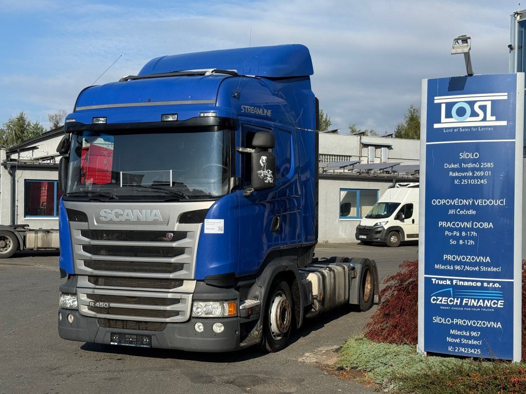Scania R450 Highline EURO 6 MEGA/lowdeck - Камион влекач: слика 1 Scania R450 Highline EURO 6 MEGA/lowdeck - Камион влекач: слика 1