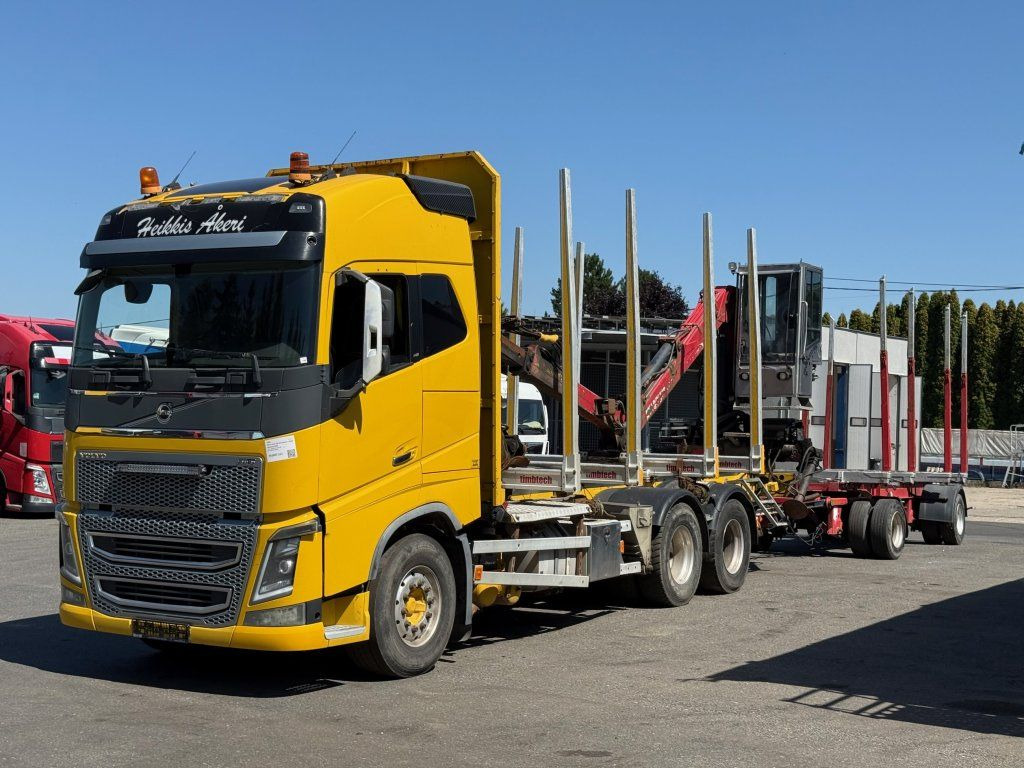 Volvo FH 16 750 6x4 + Fliegl - Камион за дрва, Камион со кран: слика 1 Volvo FH 16 750 6x4 + Fliegl - Камион за дрва, Камион со кран: слика 1