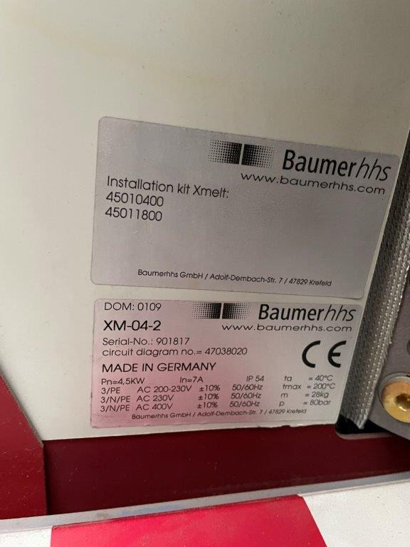 Baumer HHS PreMelter XMelt XM-04-2200 - Машина за укоричување: слика 2 Baumer HHS PreMelter XMelt XM-04-2200 - Машина за укоричување: слика 2