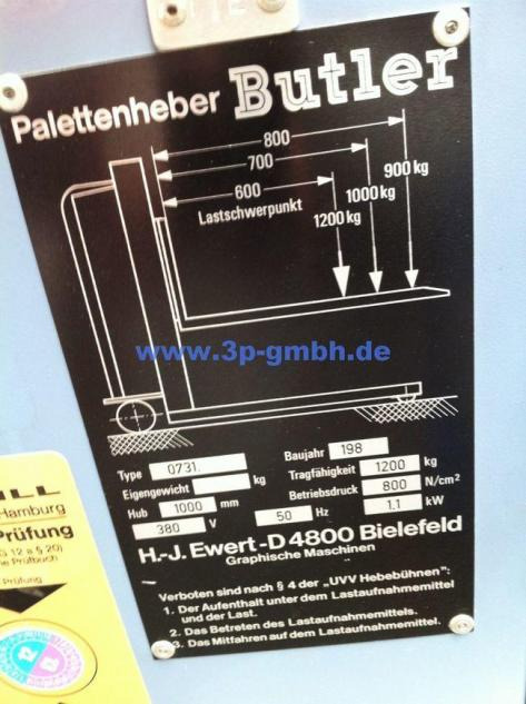 Evert Butler 1200 pallet jack - Вилушкар за палети: слика 3 Evert Butler 1200 pallet jack - Вилушкар за палети: слика 3