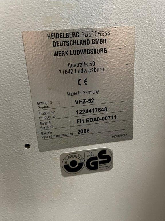 Heidelberg steel VFZ-52 H four-part folding unit - Машина за виткање хартија: слика 3 Heidelberg steel VFZ-52 H four-part folding unit - Машина за виткање хартија: слика 3