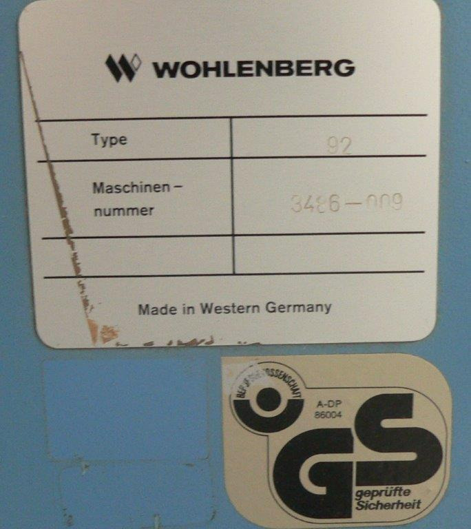 High-speed cutter Wohlenberg WP 92 SPM - Машина за сечење хартија: слика 2 High-speed cutter Wohlenberg WP 92 SPM - Машина за сечење хартија: слика 2